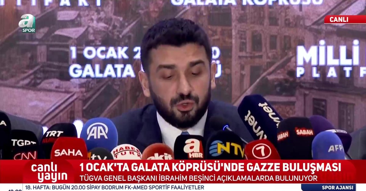 TÜGVA Genel Başkanı İbrahim Beşinci'den 1 Ocak Gazze buluşması öncesi açıklamalar