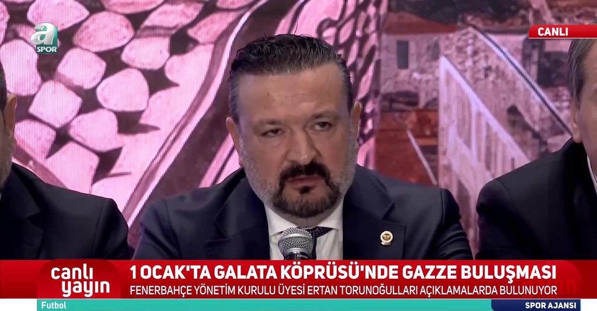 Fenerbahçe Yönetim Kurulu Üyesi Ertan Torunoğulları: Filistinli kardeşlerimizi çok önemsiyoruz