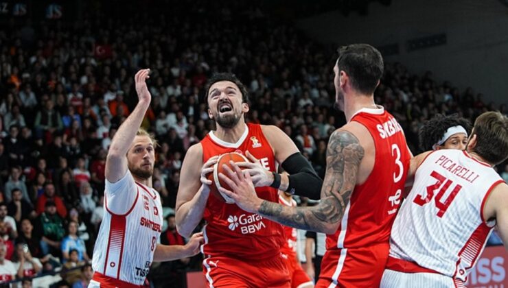 12 Dev Adam farklı galip! İsviçre’yi 85-60 yendik