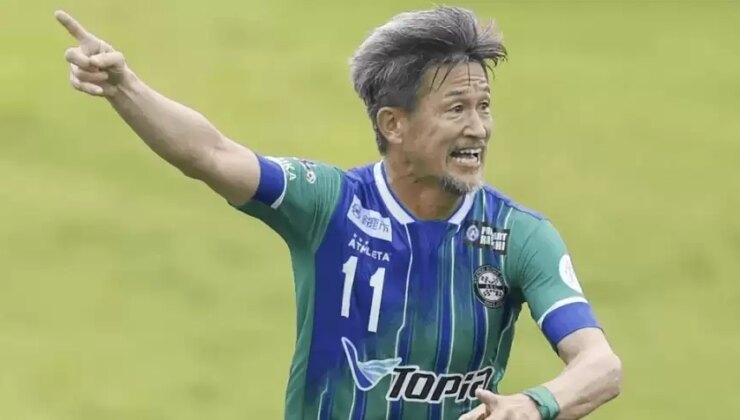 58 yaşındaki Japon futbolcu Miura’dan yeni sözleşme