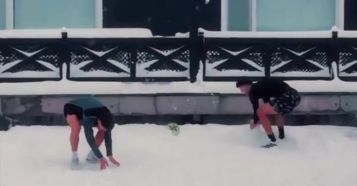 Arda Güler ve Yiğit Efe Demir'den karın altında paslaşmalar!