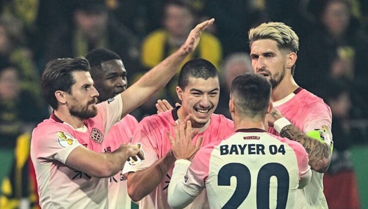 Leverkusen Dortmund’u eleyerek bir üst turda!