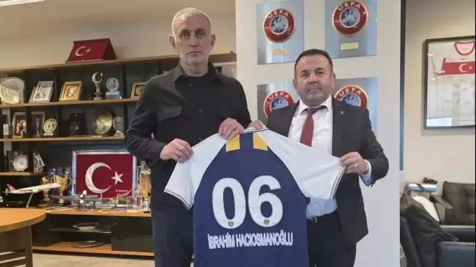 MKE Ankaragücü Başkanı Yaman, TFF Başkanı Hacıosmanoğlu’nu ziyaret etti