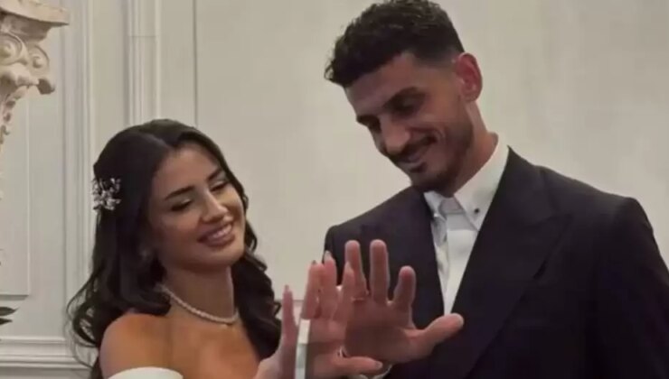 Samet Akaydin evlendi, Galatasaraylı futbolcular nikâh şahidi oldu