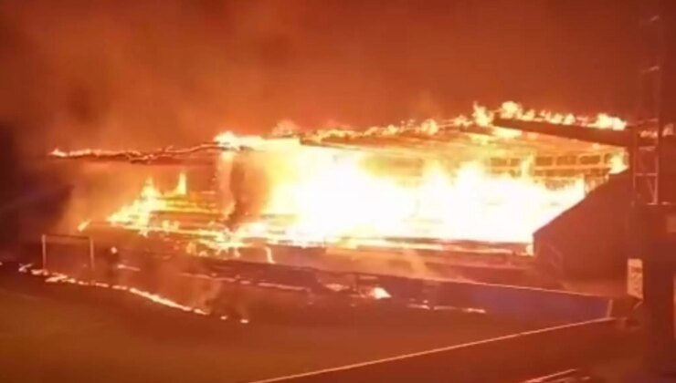 Takım küme düştü, 15 yaşındaki çocukları stadı yaktı!