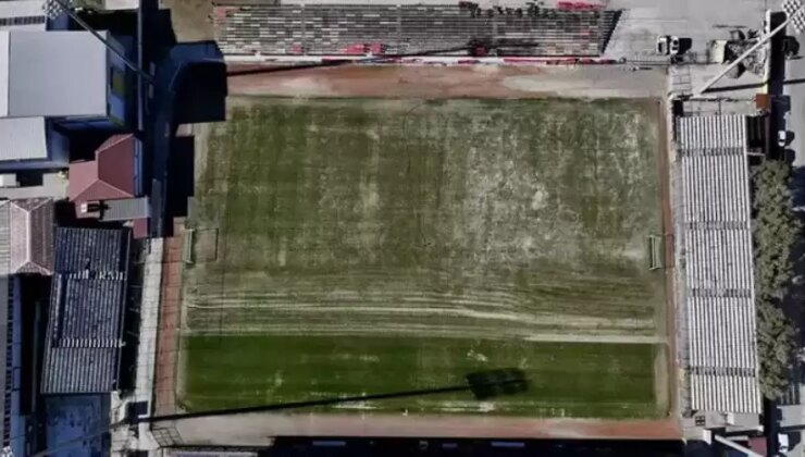 Bu görüntüsü olay olmuştu, çalışmalarda sona gelindi! İşte Galatasaray’ı konuk edecek stadın son hali…