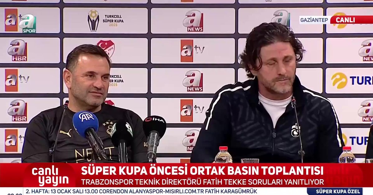 Fatih Tekke ve Okan Buruk arasında gülümseten anlar!