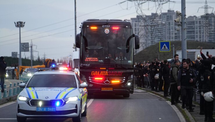 Galatasaray, Atatürk Olimpiyat Stadyumu’na ulaştı