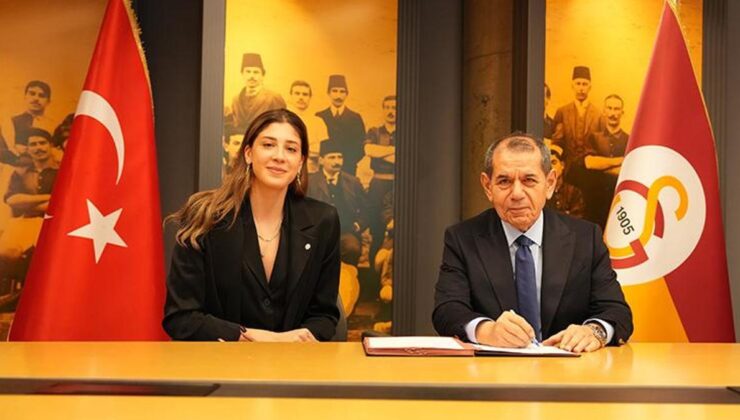 Galatasaray Başkanı Dursun Özbek 2 yıllık imzayı attırdı!
