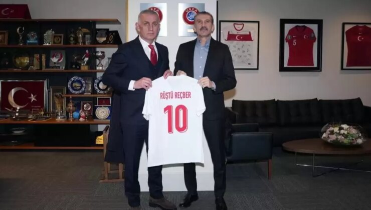 Rüştü Reçber, TFF Başkanı Hacıosmanoğlu ile görüştü