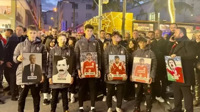 Samsunspor’dan "futbol şehitleri" için sessiz yürüyüş