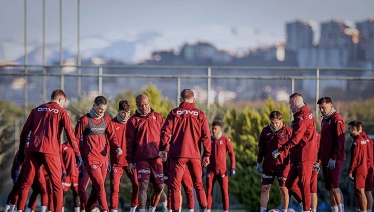 Trabzonspor, Galatasaray maçının hazırlıklarını sürdürdü