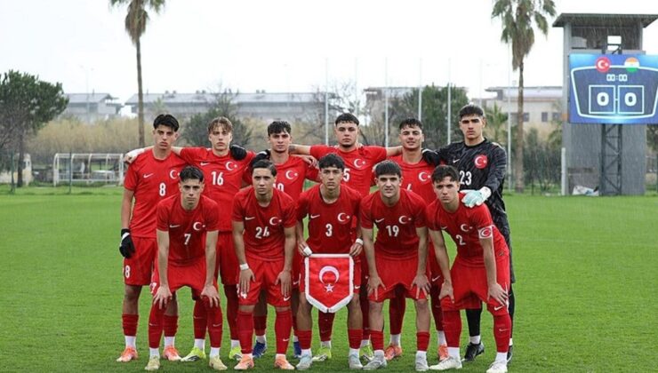 17 Yaş Altı Milli Futbol Takımı, hazırlık maçında Hindistan’ı 1-0 yendi