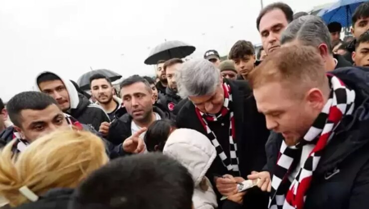 Beşiktaş Başkanı Serdal Adalı depremzedelerle buluştu