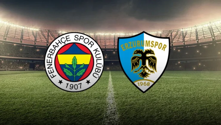 Fenerbahçe 3-1 Erzurumspor maç özeti