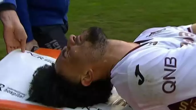 Gaziantep’te korkutan görüntü! Trabzonspor’un yıldızı, sedyeyle saha dışına alındı