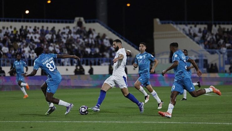 Karim Benzema Al Hilal formasıyla ilk maçında golünü attı! İşte o anlar