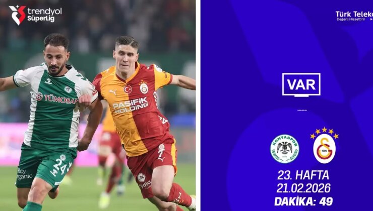 Konyaspor-Galatasaray maçının VAR kayıtları açıklandı!