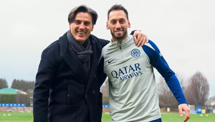Montella ile Hakan Çalhanoğlu bir arada!