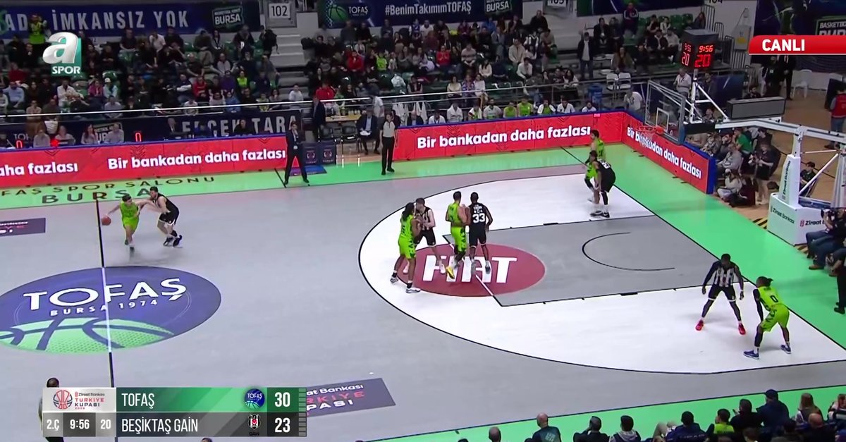 TOFAŞ 53-48 Beşiktaş GAİN (2. Periyot Sonucu)