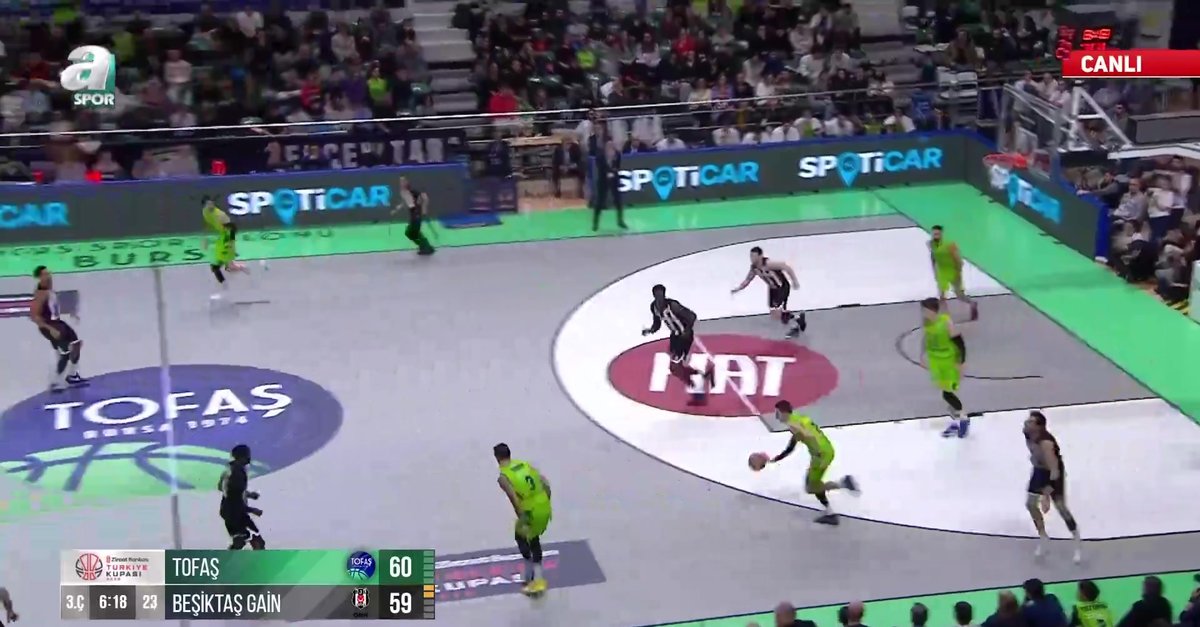 TOFAŞ 70-77 Beşiktaş GAİN (3. Periyot Sonucu)