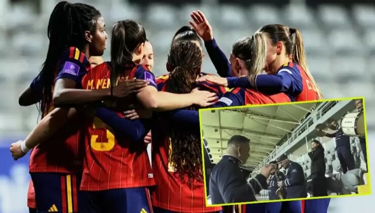 Antalya bandosu tribünleri coşturdu, son dünya şampiyonu İspanya sahada şov yaptı