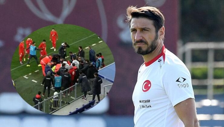 Egemen Korkmaz yere yığıldı! Hırvatistan-Türkiye maçında korkunç olay