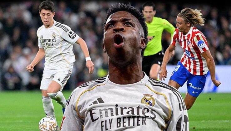 Vini Jr. yazar, Arda Güler! Madrid derbisi nefes kesti.. Real Madrid – Atletico Madrid maç sonucu 3-2