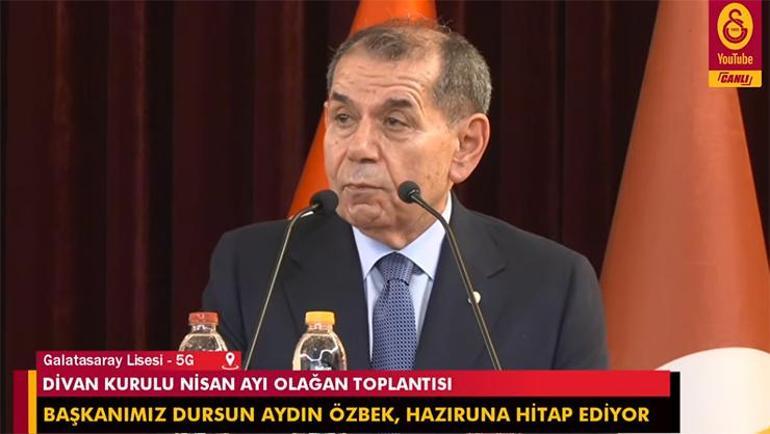 Galatasaray Başkanı Dursun Özbek şampiyonluk için iddialı konuştu Flaş gönderme Dosta, düşmana...