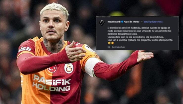 Galatasaray’ın yıldızı Mauro Icardi’den olay paylaşım! ‘Ne uyduracaklar merak ediyorum’