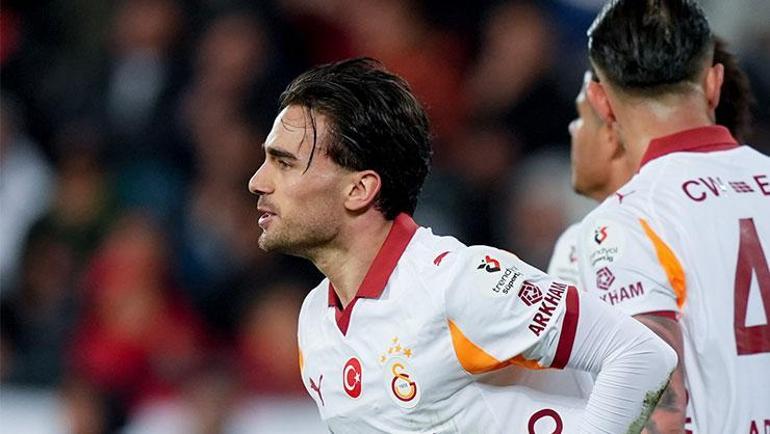Galatasarayın yıldızı Yunus Akgün sakatlığını atlattı 1 gol ve 1 asistle geri döndü