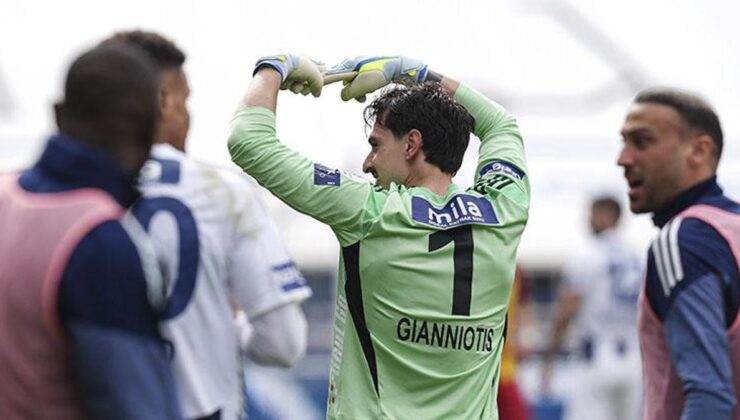 Gianniotis, Süper Lig tarihine geçti! 30. kaleci golünü kaydetti, işte o liste