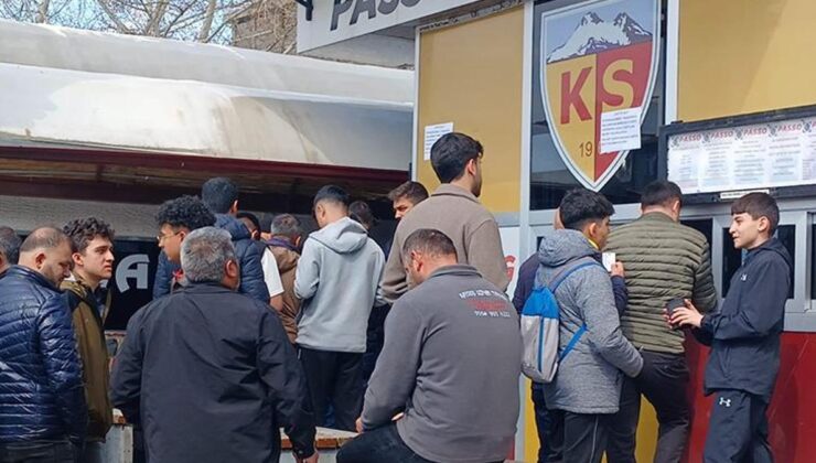Kayserispor taraftarlarından biletleri yoğun ilgi