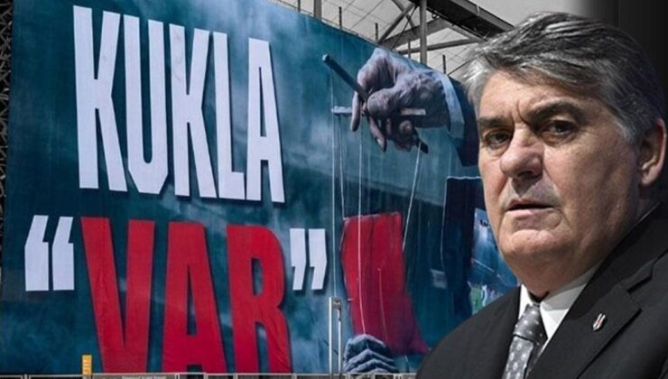 Stadyuma pankart asıldı! Beşiktaş’ta tepkiler artıyor