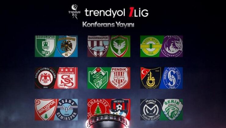 Trendyol 1. Lig’de şampiyonluk ve yükselme heyecanı nefesleri kesecek! Konferans yayın müjdesi