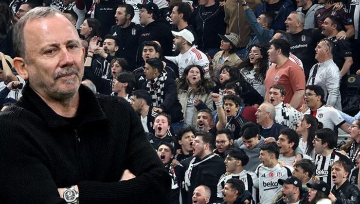 Beşiktaş tribünlerinden olay hareket! Sergen Yalçın’a su şişesi fırlatıldı