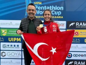 Milli pentatlet İlke Özyüksel’den altın madalya!