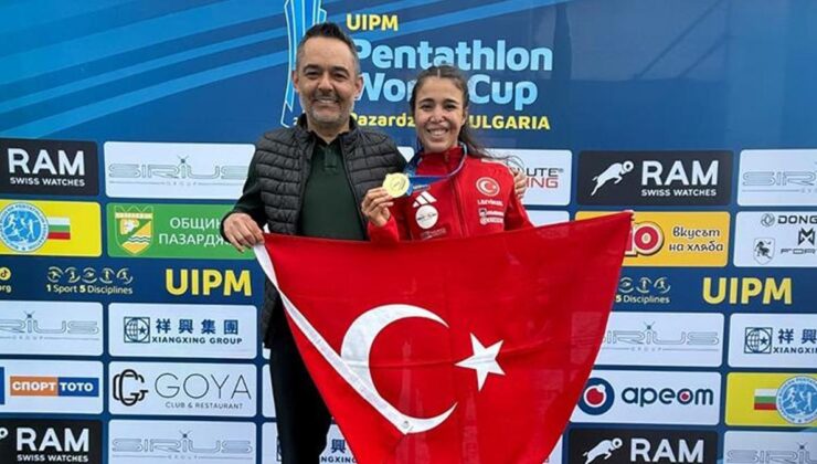 Milli pentatlet İlke Özyüksel’den altın madalya!