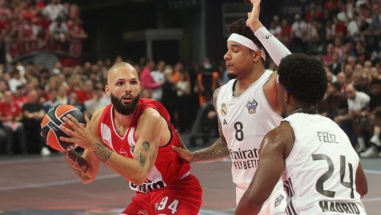 (ÖZET) Olympiacos finalde Real Madridi devirdi EuroLeaguede şampiyonluğa ulaştı | Olympiacos - Real Madrid maç sonucu: 92-85