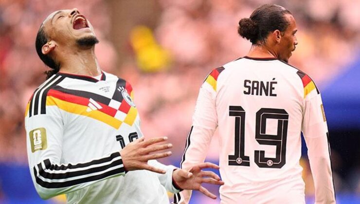 Almanya gövde gösterisi yaptı, Leroy Sane’nin kaçırdığı gol gündem oldu