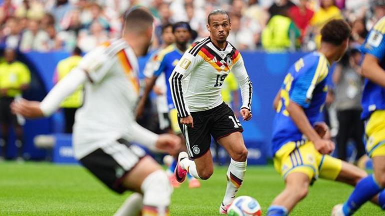 Almanya gövde gösterisi yaptı, Leroy Sanenin kaçırdığı gol gündem oldu