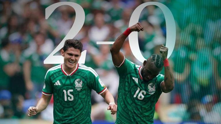 Aztecada fiesta Meksika Dünya Kupasına 3 puanla başladı... Meksika - Güney Afrika maç sonucu 2-0