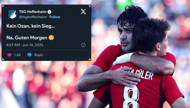 Hoffenheim’den Milli Takım’a sitem paylaşımı: Ozan yok, galibiyet yok