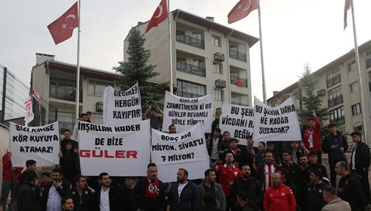Sivasspor için taraftarlardan birlik çağrısı! Pankartlarla geldiler…