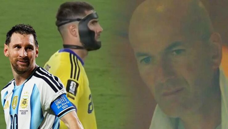 Zidane’ın Messi’den 3 gol yiyen oğluna attığı bakış gündem oldu! Kameralara yakalandı