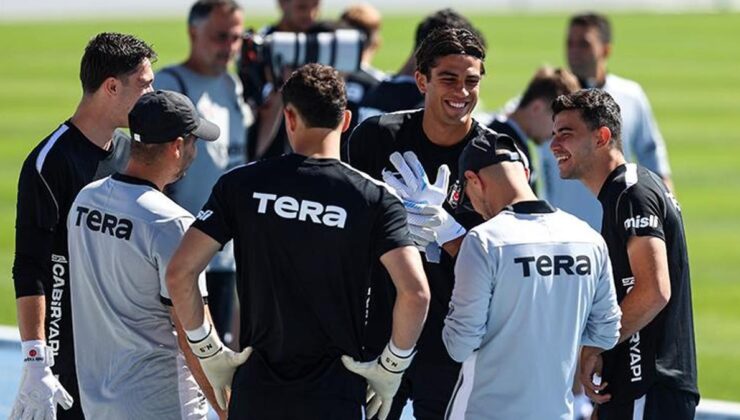 Beşiktaş’ta kaptan Orkun Kökçü ve yeni transfer Doğan Alemdar, antrenmana katıldı