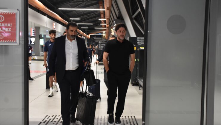 Bordo mavili kafile Trabzon'da