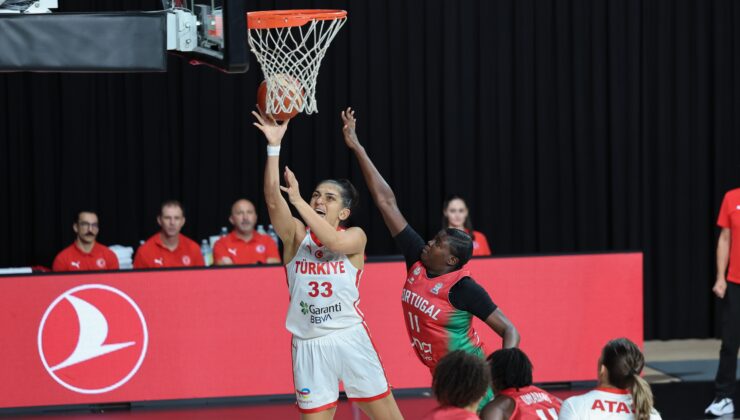 Milliler, hazırlık maçında Portekiz'i 56-44 yendi