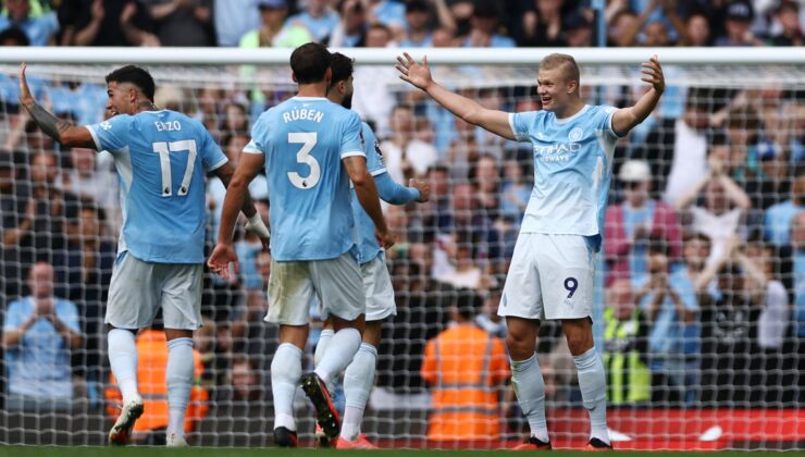 8 gollü maçta kazanan Manchester City