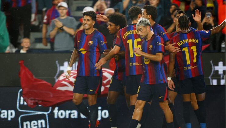 Barcelona, Racing'i "yedi" bitirdi!